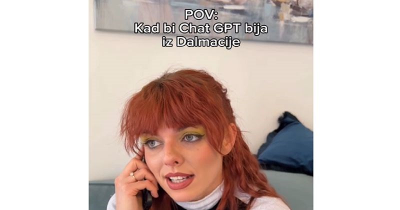 Kada bi Chat GPT bio Dalmatinka, zvučao bi upravo ovako! Video je nasmijao tisuće!