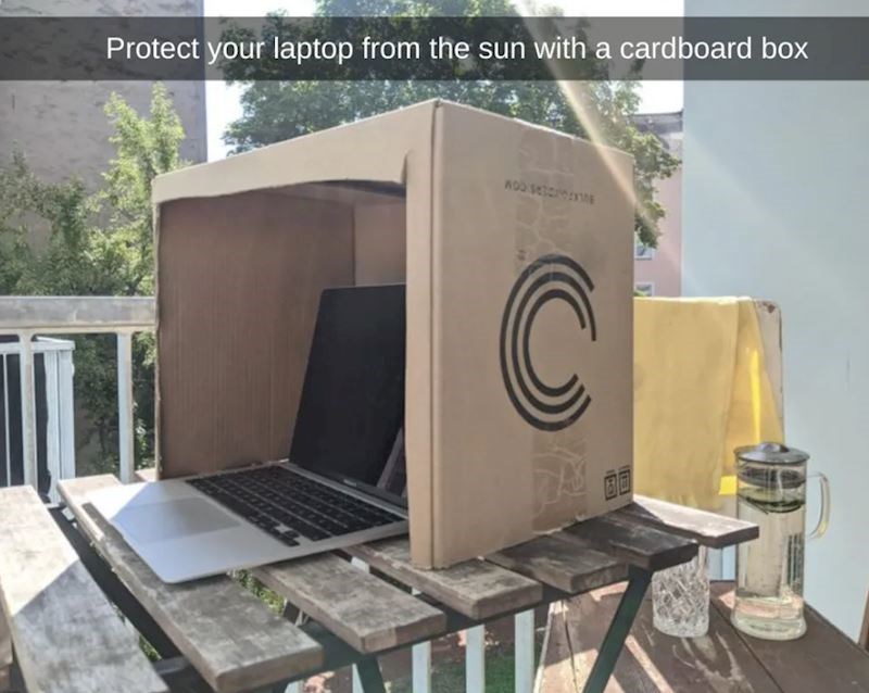 Radili bi na balkonu, ali smeta vam sunce i ne vidite ekran? Evo rješenja