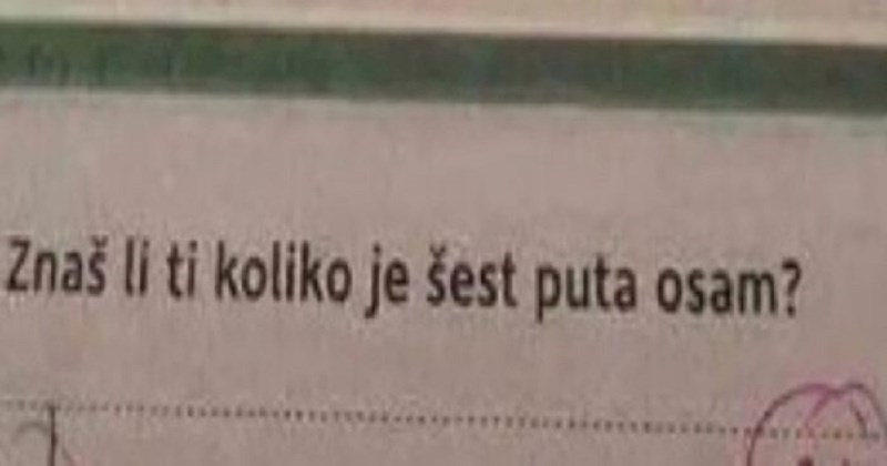 Učenik je napisao urnebesan odgovor u školskom zadatku i dobro zeznuo učiteljicu, ovo je hit