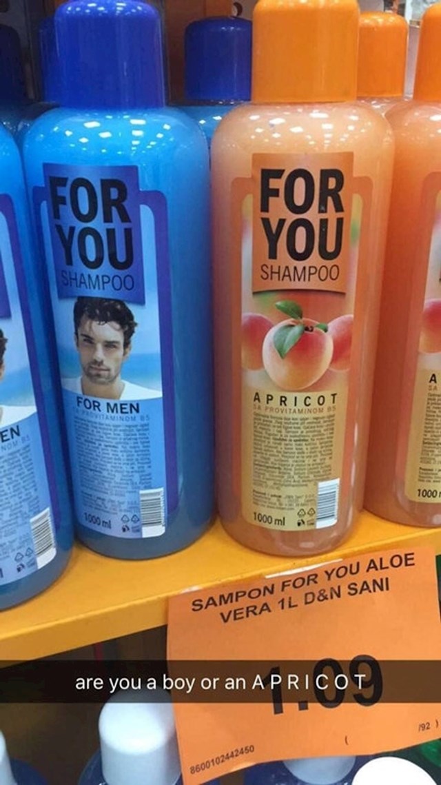 Jeste li muškarac ili marelica?