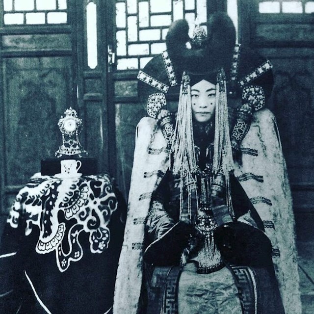 Kraljica Genepil, posljednja kraljica Mongolije. 1920. godine
