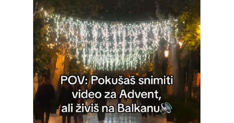 Fora prikazuje kako Balkanci unište bilo kakav pokušaj idilične blagdanske atmosfere, snimka je hit