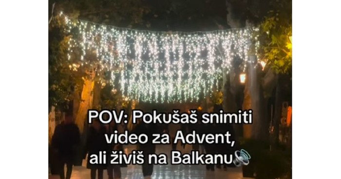 Fora prikazuje kako Balkanci unište bilo kakav pokušaj idilične blagdanske atmosfere, snimka je hit