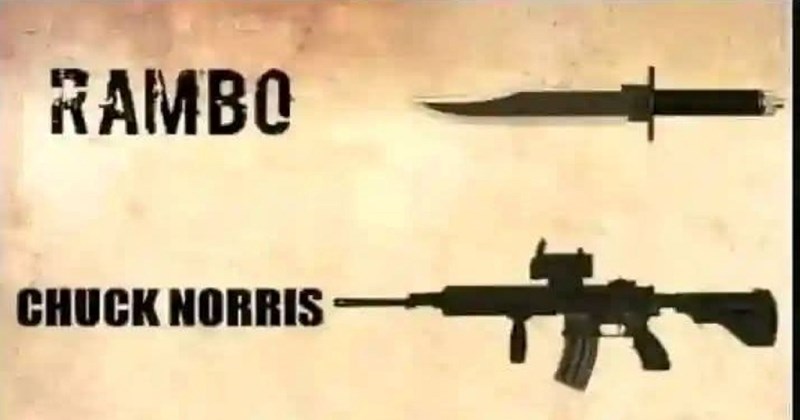 Netko je napravio popis akcijskih junaka i njihovog oružja, zbog zadnje stavke fora je apsolutni hit