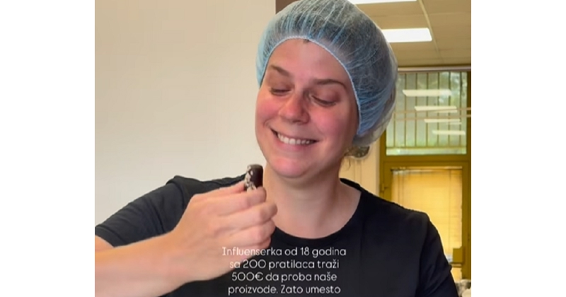 Influencerica se ponudila da reklamira praline za 500 eura, slastičarka joj genijalno odgovorila