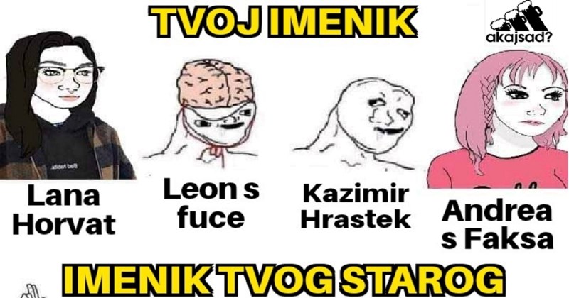 Fora o nazivima ljudi u imeniku svakog, ali baš svakog oca hit je na Fejsu. Totalno je pogođena