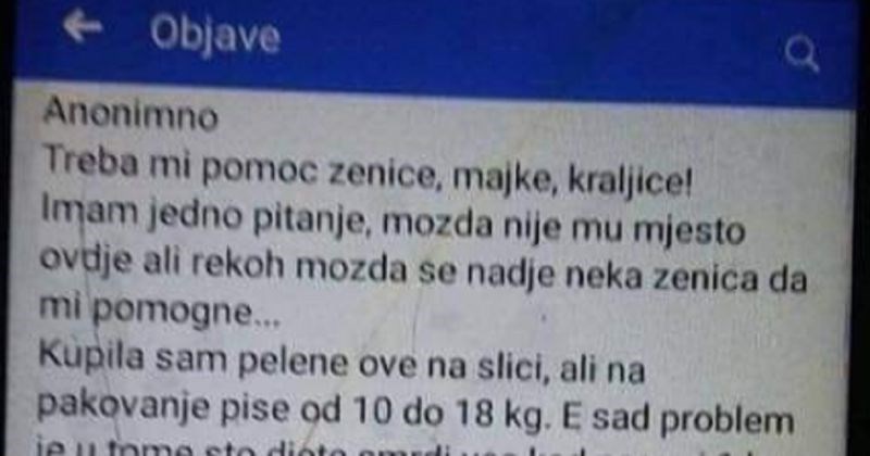 Ova mama šokirala je regiju problemom s pelenama, istovremeno ćete se zgroziti i plakati od smijeha