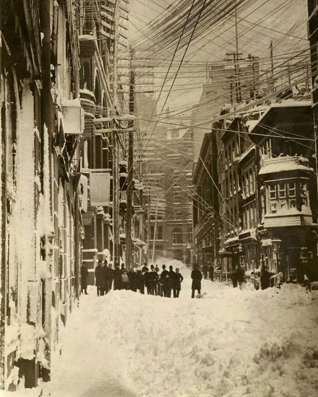New York nakon snježne oluje 1888.
