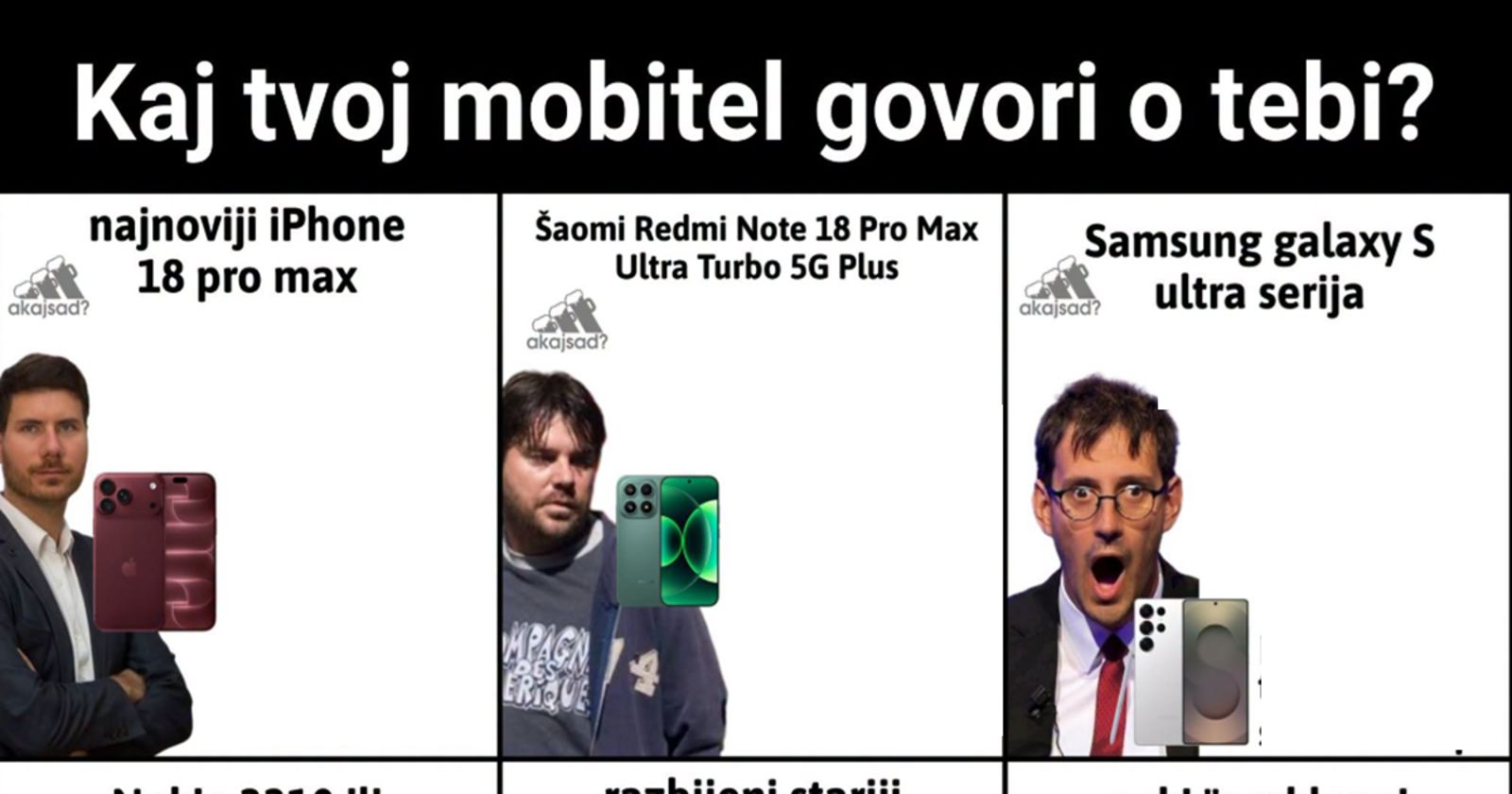 Fora prikazuje šta tvoja vrsta mobitela govori o tebi, urnebesna je i poprilično pogođena!