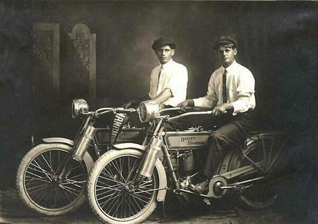William Harley i Arthur Davidson, 1914.