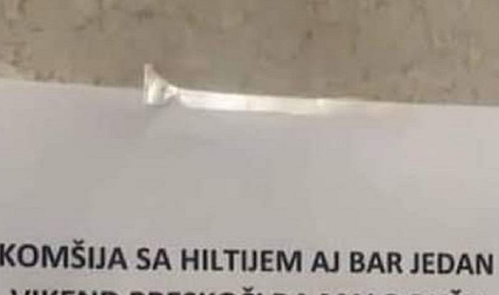 Tip je preuređivao stan i bučio pa su mu susjedi ostavili dobronamjernu, ali urnebesnu molbu. Hit je