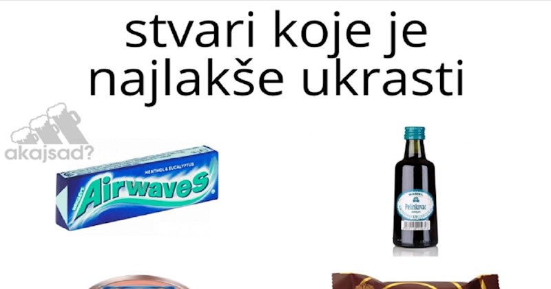 Fejsom se masovno širi fora o stvarima koje je najlakše ukrasti, odmah ćete shvatiti zašto je hit