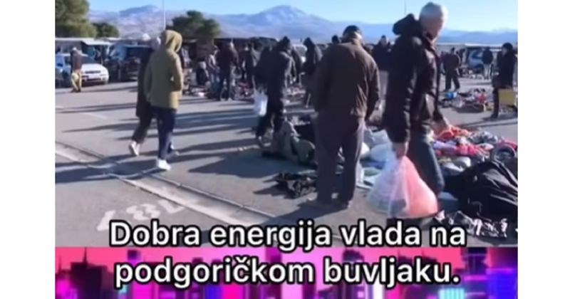 Reportaža s podgoričkog buvljaka šera se regijom, a sve zbog urnebesnog razloga dolaska jednog tipa