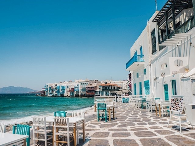 Mykonos i Santorini