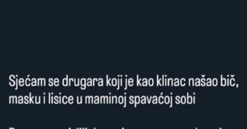 Cijela regija umire od smijeha na status tipa o jednom događaju iz djetinjstva, morate vidjeti