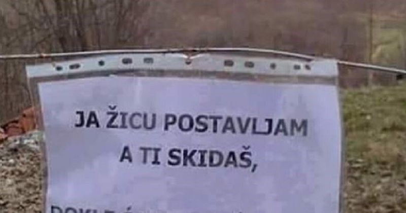 Neobično upozorenje lopovima viđeno na jednoj ogradi nasmijalo je regiju, morate vidjeti