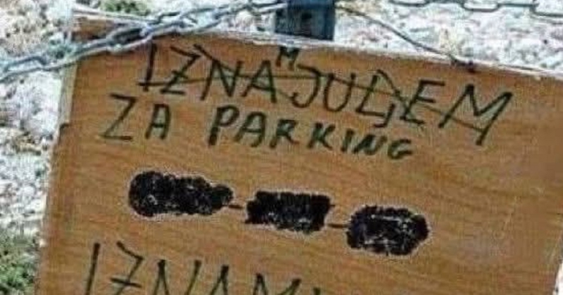 Prazno zemljište odlučio je iznajmljivati kao parking, fotka table hit je u regiji zbog više detalja