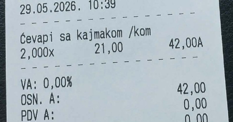 Detalj na računu fotkanom u BIH hit je na Fejsu, ovo definitivno niste dosad vidjeli