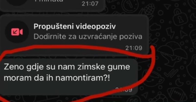 Muž je tražio gume, kad je shvatio što je žena učinila s njima došlo mu je slabo... Video je hit!