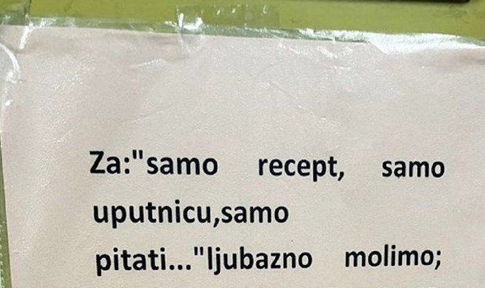 Obavijest u čekaonici jednog doktora u Bosni oduševila je mreže, morate vidjeti