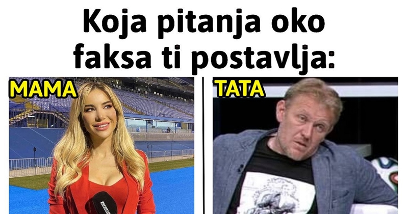 Fora o maminim i tatinim pitanjima djetetu studentu hit je na mrežama, totalno je pogođena!