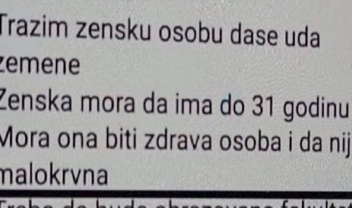 Oglas tipa koji traži ženu za udaju hit je u regiji, morate vidjeti ove urnebesne zahtjeve