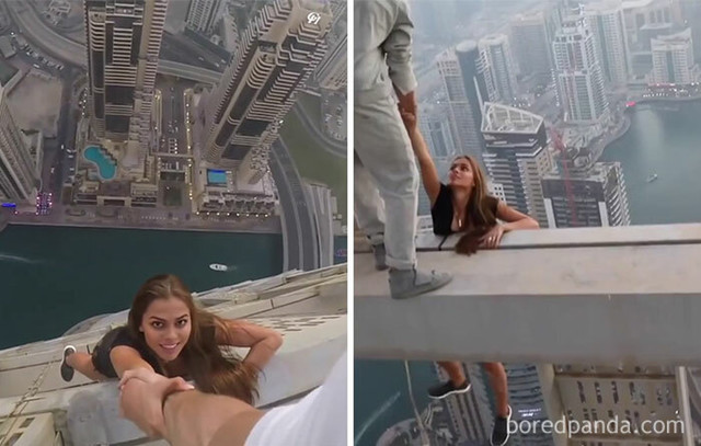 Ruski model riskira život na neboderu