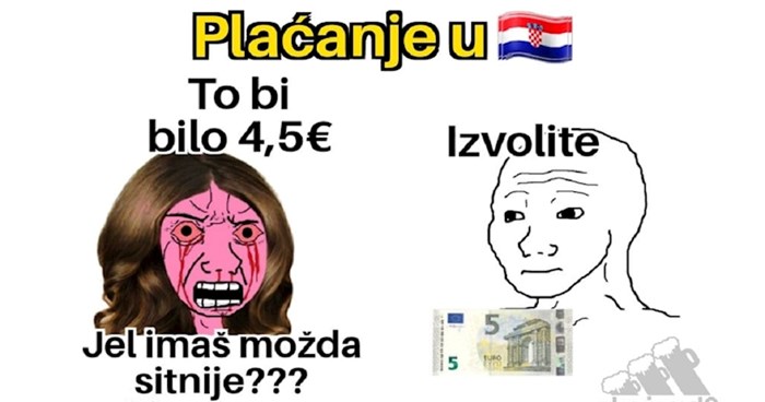 Fora o razlici u plaćanju gotovinom u RH i BIH hit je na Fejsu, ovo je totalno pogođeno!
