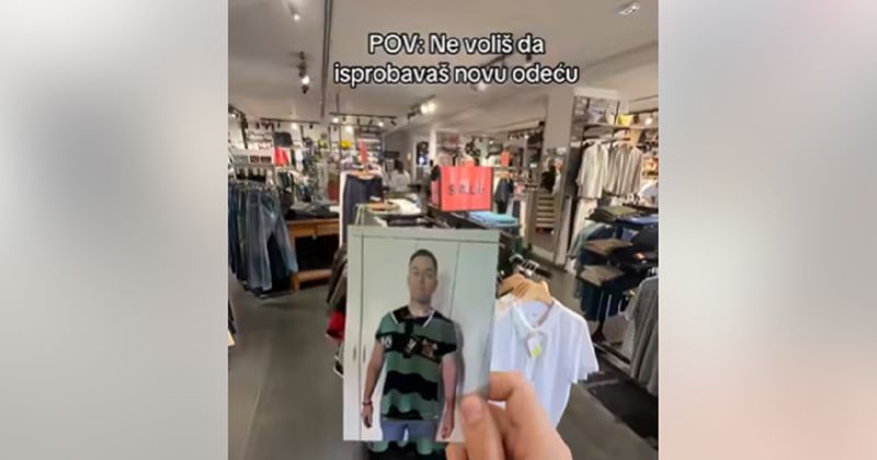 Tip mrzi probavanje odjeće u trgovini pa je smislio urnebesan način da to zaobiđe, ideja je prejaka