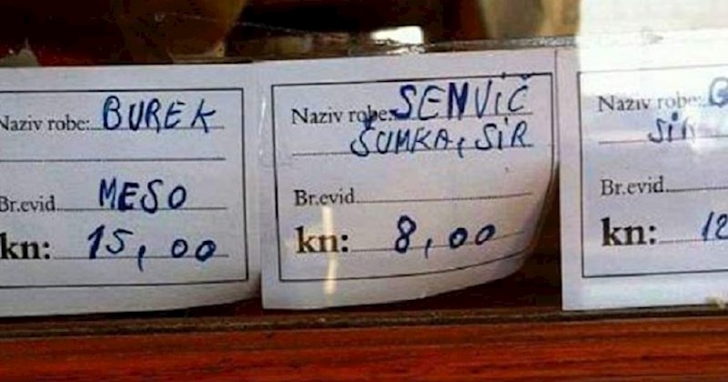 Fejsom se šire urnebesni nazivi artikala jedne pekare. Jedan proizvod su rijetki uspjeli dešifrirati