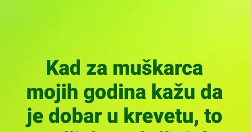 Objava vremešne dame o muškarcima njenih godina i sposobnosti u krevetu hit je na FB-u, genijalna je
