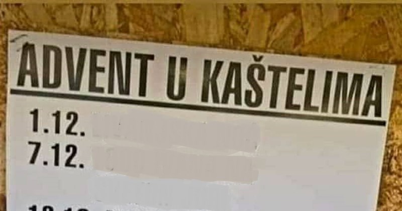 Netko je napravio svoje viđenje programa adventa u Kaštelima, odmah ćete vidjeti zašto je hit