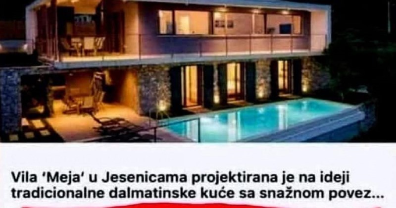 Komentar tipa na "tradicionalnu dalmatinsku vilu" SRUŠIO je Fejs, legendaran je!