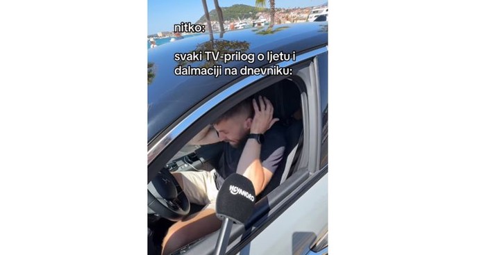 Ovako izgleda svaki, ali baš svaki TV prilog naših televizija o ljetu i gužvama. Hit je!