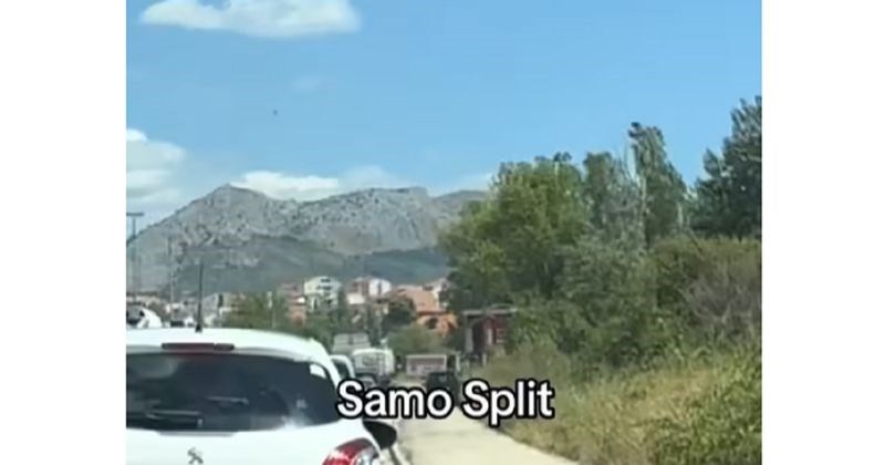 Tip je pretjecao kolonu kod Splita i postao glavna tema na mrežama, ovo morate vidjeti
