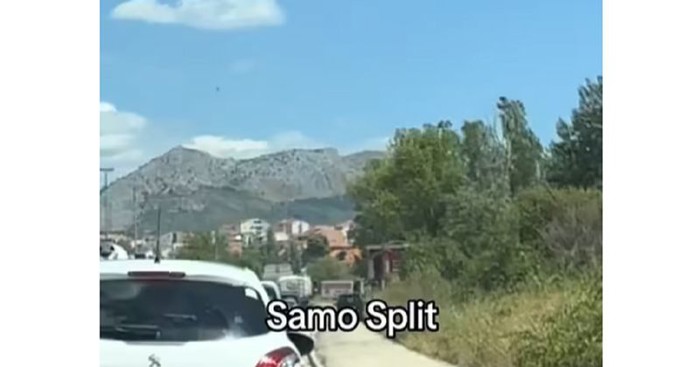 Tip je pretjecao kolonu kod Splita i postao glavna tema na mrežama, ovo morate vidjeti
