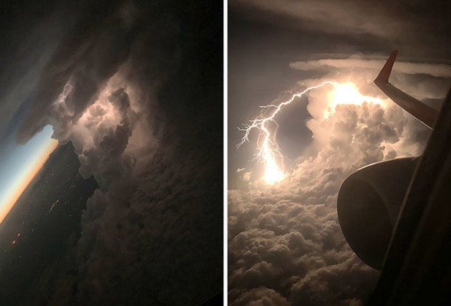 Bio sam na putu za Phoenix i snimio sam jednu od najluđih fotografija... Munja kroz oblake