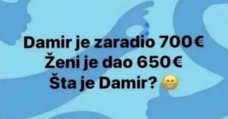 Netko je postavio zanimljivu zagonetku na Fejsu, jedan komentar odnio je totalnu pobjedu