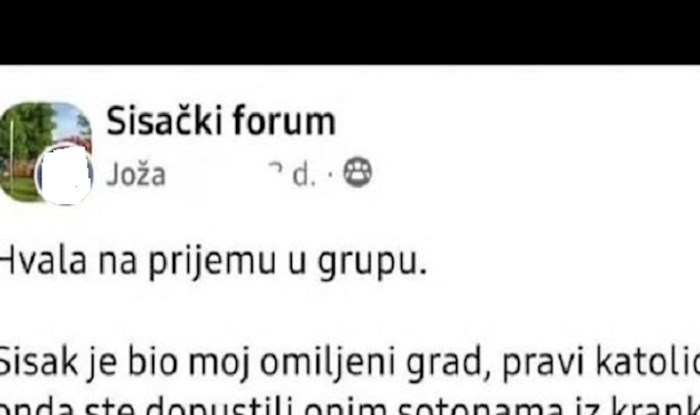 Tip je, ničim izazvan, na Fejsu podijelio svoje mišljenje o Sisku. Malo je reći da je urnebesno!