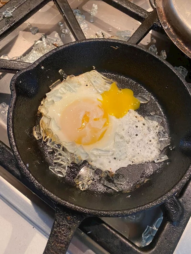 Staklo s jajem- ne bih preporučio