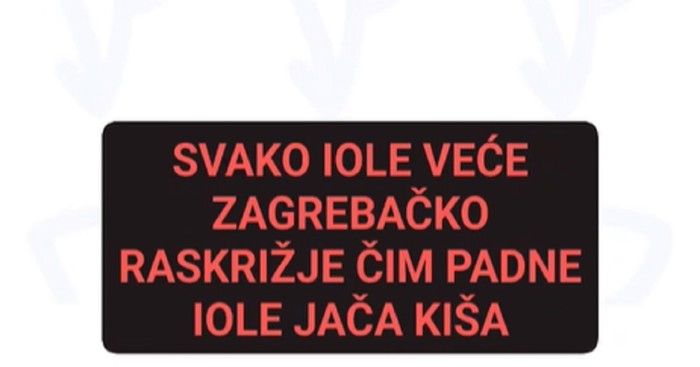 Fora o kaosu na zagrebačkim cestama kada padne kiša hit je na mrežama, totalno je pogođena
