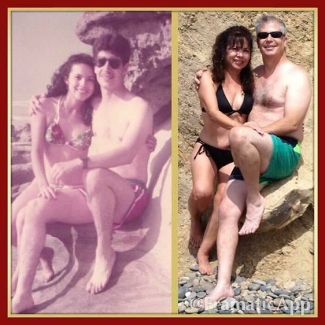 Moji roditelji 35 godina poslije na istoj plaži