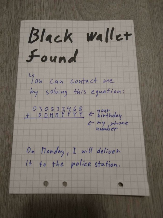 Matematička zagonetka za vlasnika novčanika
