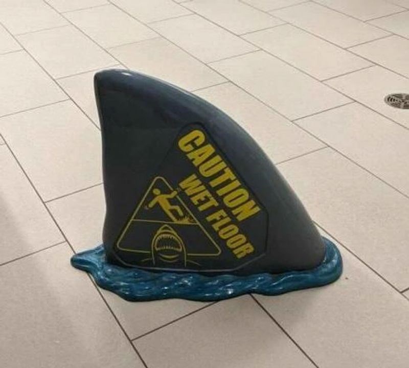 Obavijest o mokrom podu u Akvariju u Torontu