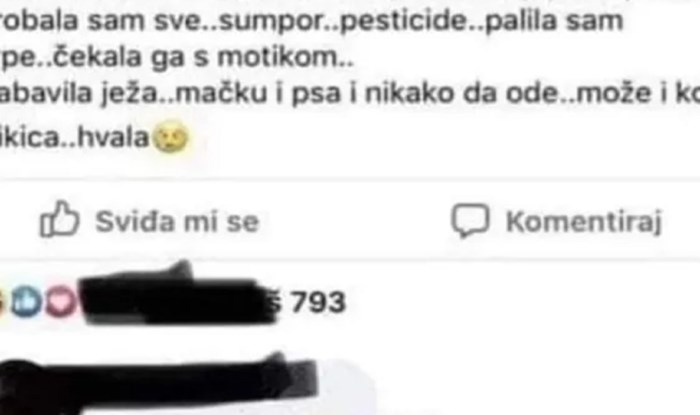 Tražila je pomoć na Fejsu oko rješavanja neobičnog nametnika u vrtu, komična greška nasmijala je SVE