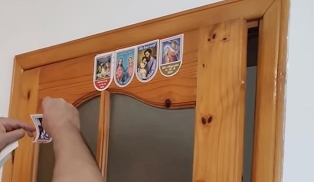 Naljepnice svetih sličica od blagoslova kuća