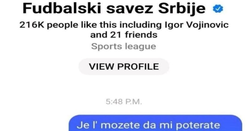 Nezadovoljni navijač poslao je poruku Nogometnom savezu Srbije, urnebesna molba hit je u regiji