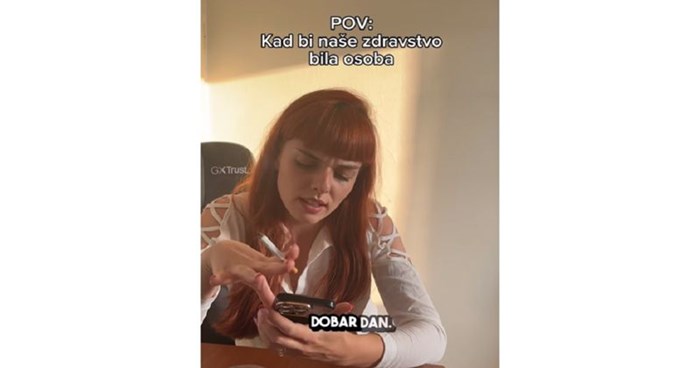 Splićanka je slomila društvene mreže urnebesnim videom o hrvatskom zdravstvu, ovo morate vidjeti
