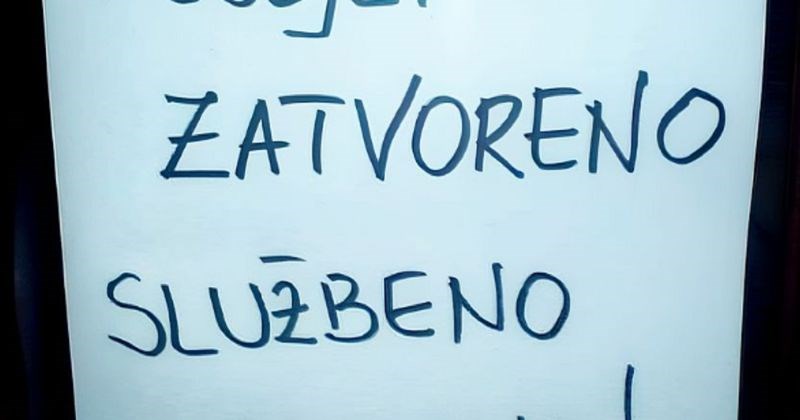 Obavijest na vratima jedne radnje obišla je regiju, za sve je zaslužan urnebesni detalj