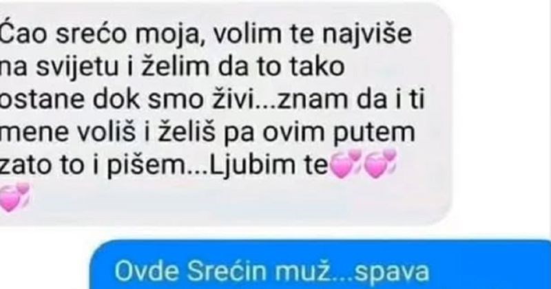 Ljubavnikovu poruku je prvi pročitao muž, dopisivanje je nešto najsmješnije što ćete danas vidjeti
